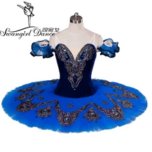 Женская балетная пачка с синими птицами, для девочек, Спящая красавица, профессиональная балетная пачка, красная классическая балетная пачка для выступлений, BT8992