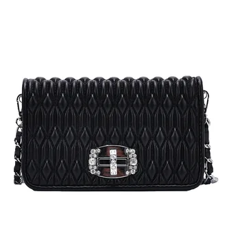 

Women Messenger Bags 2020 Luxury Designer Leather Handbags Flap Purses Quality PU Leather Thread Square Shoulder Crossbody Bags