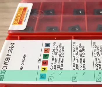 

10PCS CARBIDE INSERT 880-0503W08H-P-GR 4344