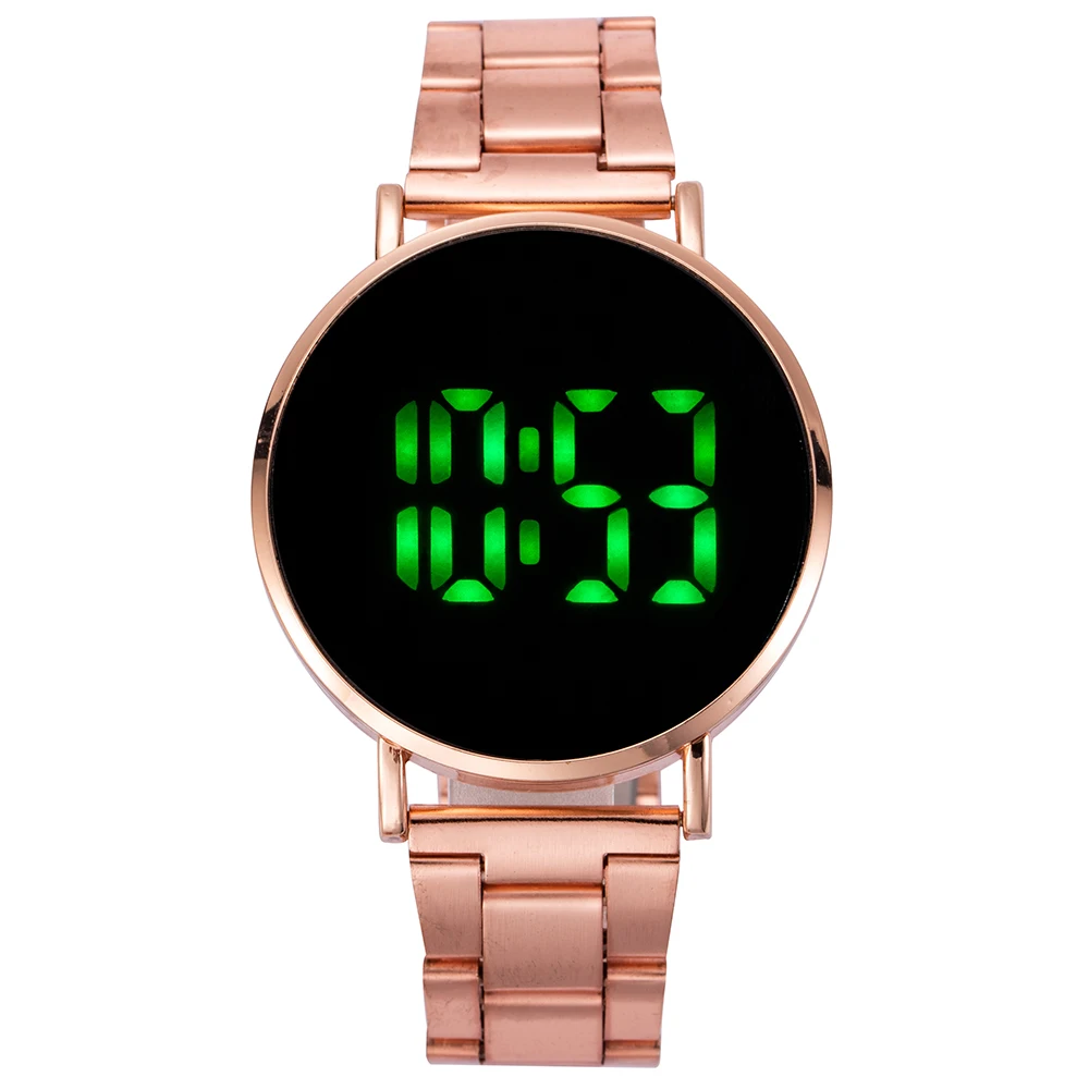 Luxury Digital Watches For Men Business Casual LED Watch Steel Strap Electronic Watches Gift Male Women Clock Digital Wristwatch