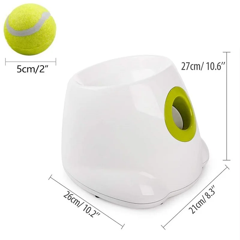 Dog Pet Toy Tennis Launcher Dog Interactive Automatic Ball Launcher Pet Ball Throwing Device 3/6/9m Training