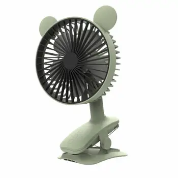

W10 Cartoon Clip Fan Mini Fan Handheld Fan Home Office Desk Speed Adjustable USB Rechargeable Fan Air Cooler