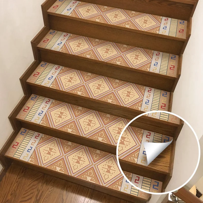 

Tile Stickers 4 Pc Set Arabian Style Free Glue Stair Stickers Tiles Stickers Bathroom & Kitchen Tile Decals Easy To Apply Just
