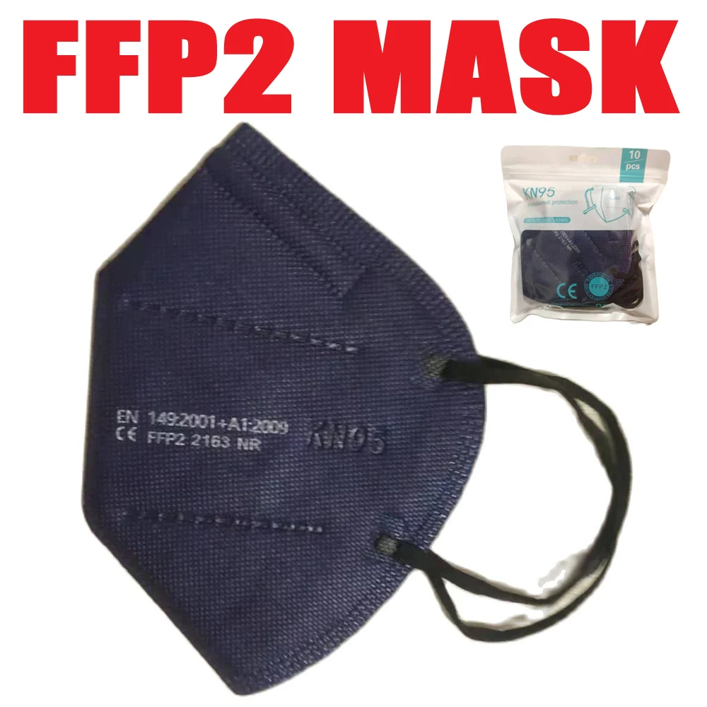 FFP2 маски CE KN95 со ртом для взрослых ffp2mask 5-слойная защитная маска fpp2 от пыли