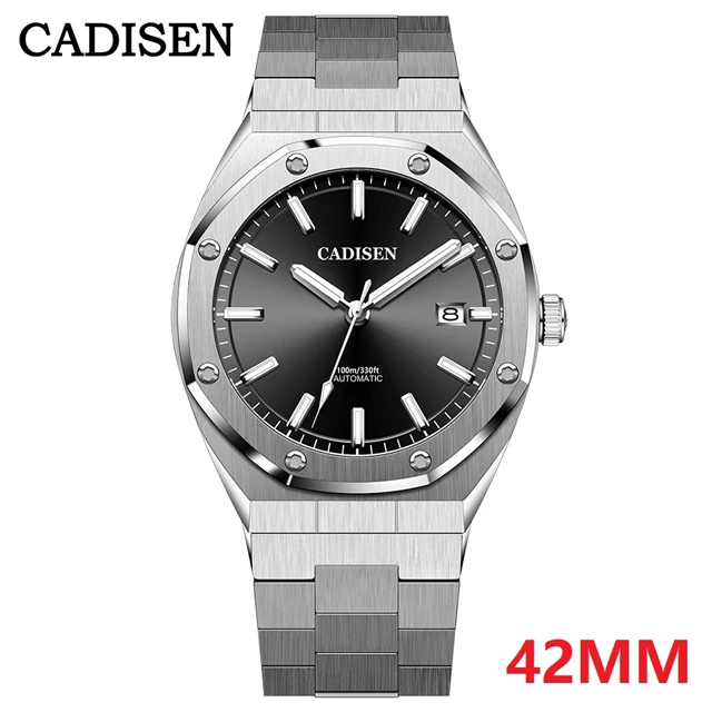Top Brand CADISEN New 42MM Men's Automatic Mechanical Wristwatch Luxury NH35A Movement Sapphire Glass Waterproof Business Watch 