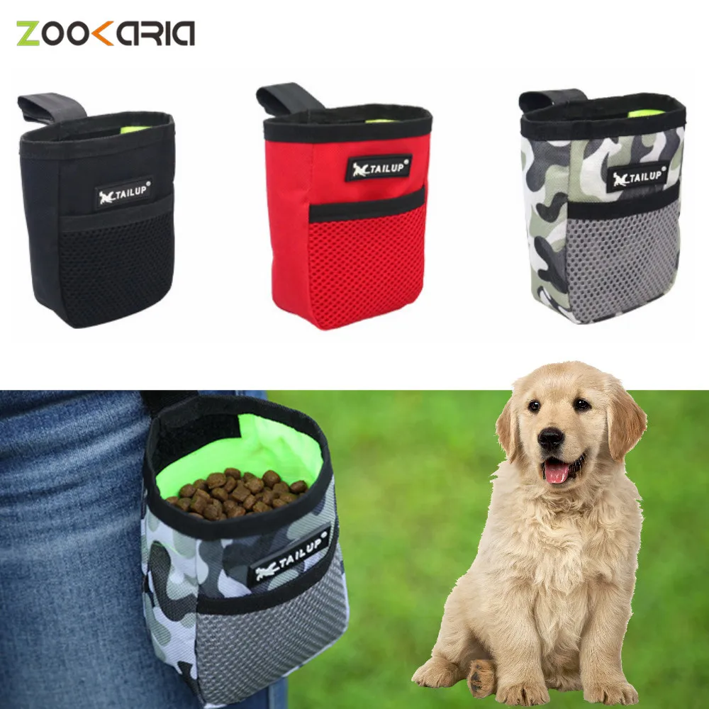 Venta Mini bolsa para entrenamiento portátil al aire libre, Snack para perros, suministros para mascotas, resistente al desgaste, gran capacidad, Snack para cachorros, bolsa de cintura de recompensa neQKMlGGjM8