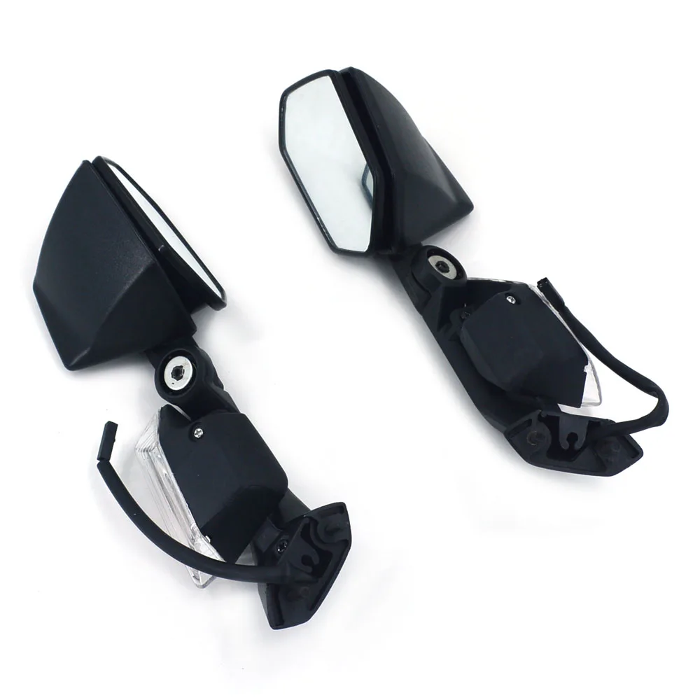 Motorcycle Rearview Mirrors Rear View Turn Signal Side For KAWASAKI NINJA ZX10R ZX-10R 2008-2011 ZX6R ZX-6R 2005-2008