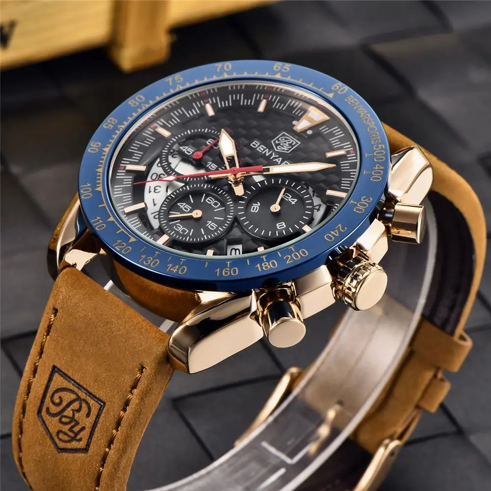 Quartz Watch Luxury Waterproof Business 