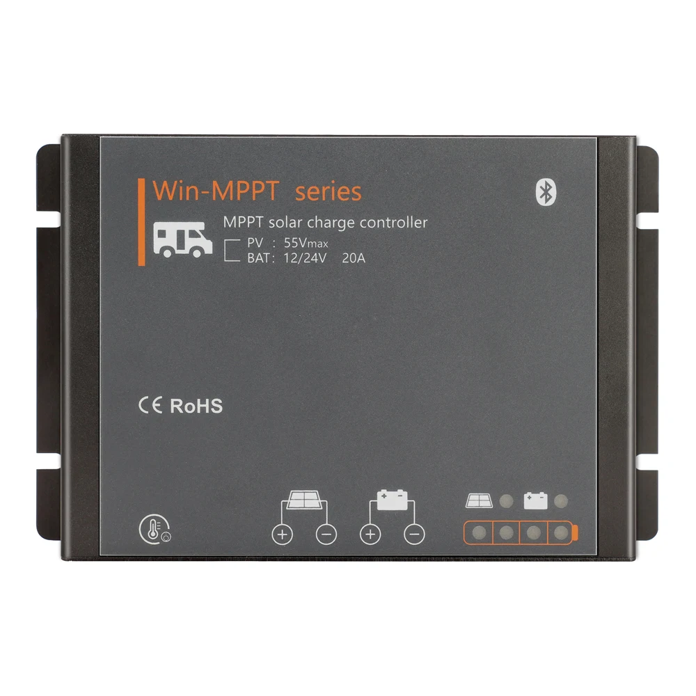 US $52.82 20A RV MPPT Solar Charge Controller Auto 12V 24V BLE Module Solar Panel Regulator For Liquid Gel And Lithium Battery Motor Homes