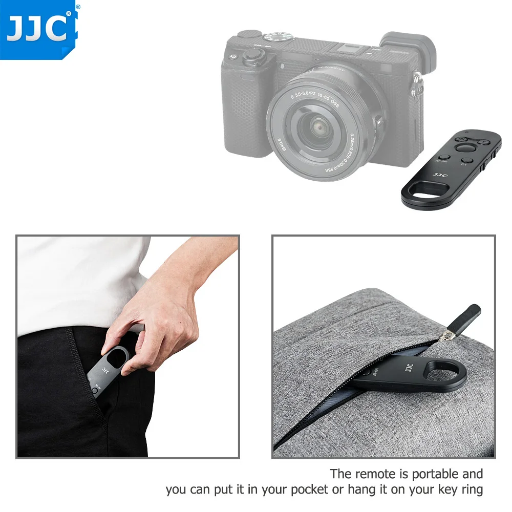 JJC RMT-P1BT Wireless Remote Control Controller for Sony a7m4 a7C a7SIII a7III a7RIII a7RIV a6600 a6400 DSC-RX0II DSC-RX100 VII camera remote shutter button camera remote shutter release