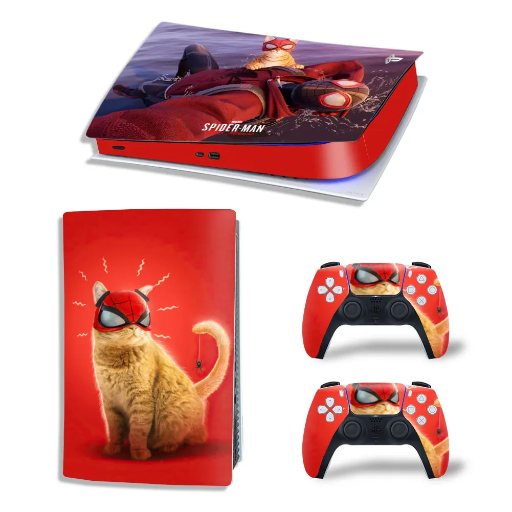 Marvel Star Wars PS5 Digital Edition Skin Sticker Decal Cover for PlayStation 5 Console and 2 Controllers PS5 Skin Sticker Vinyl 