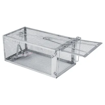

26.2*14*11.4cm Mouse Trap Cage Reusable Rat Trap Heavy Duty Pest Animal Mice Hamster Cage Control Bait Rodent Repeller Catch