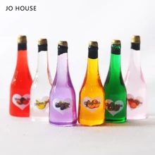 

JO HOUSE Mini Fruit Champagne Drink 1:12 1:6 Dollhouse Minatures Model Dollhouse Accessories