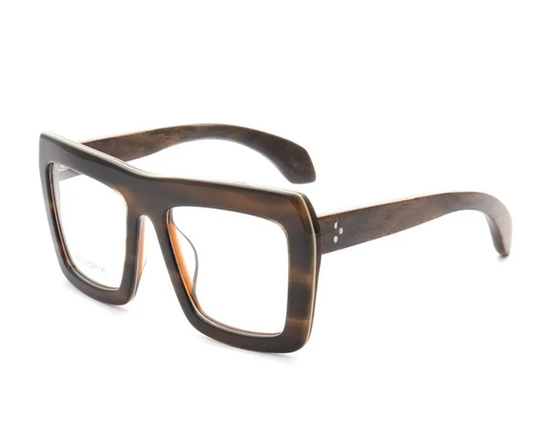 Прогрессивные мульти-фокусные линзы оптические очки унисекс ацетат полный обод деревянные дужки оптическая оправа видеть рядом далеко очки для чтения