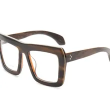 Прогрессивные мульти-фокусные линзы оптические очки унисекс ацетат полный обод деревянные дужки оптическая оправа видеть рядом далеко очки для чтения