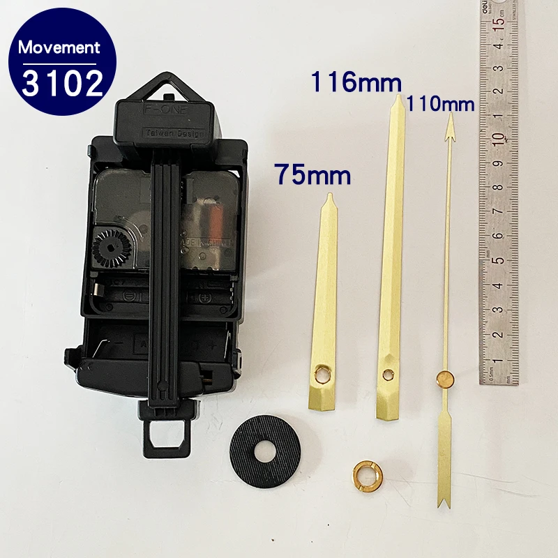 Pendulum Clock Movement Quartz Wall Diy Kits Replacement  Mechanism (Shaft Length 0.23 Inch)