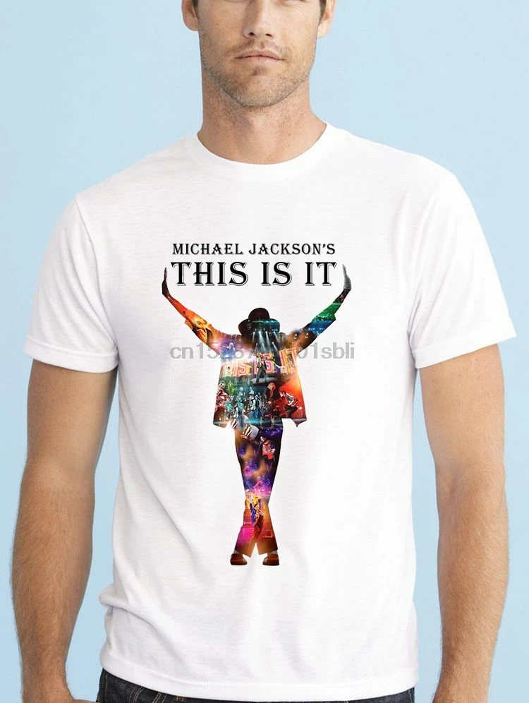 Michael Jackson This Is It Album Cover Design Music King Of Pop Men T Shirt T Shirts Aliexpress