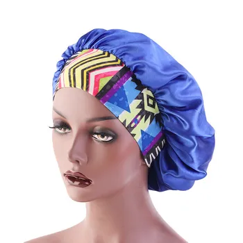 

Hats/Caps Extra Large Satin Silk Bonnet Sleep Cap High Quality Solid Color Chemotherapy Caps Premium Elastic Band Hats