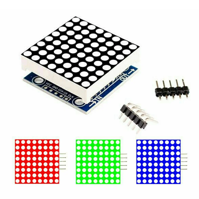 1 * MAX7219 точечный массив MCU светодиодный модуль дисплея замена для Arduino Raspberry