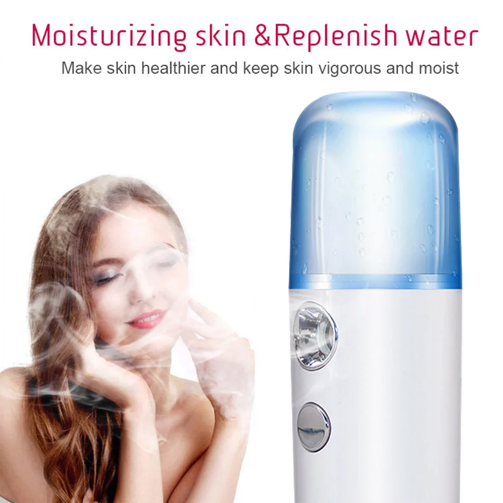 30ml Face Mist Spray Beauty Instruments Portable Mini Nano Sprayer Facial Body Nebulizer Steamer Moisturizing Skin Care Tools |