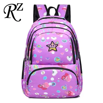 

Cartoon printing kids backpack Protecting the spin school bags Comfortable strap kids bags Multilayer space children backpacks