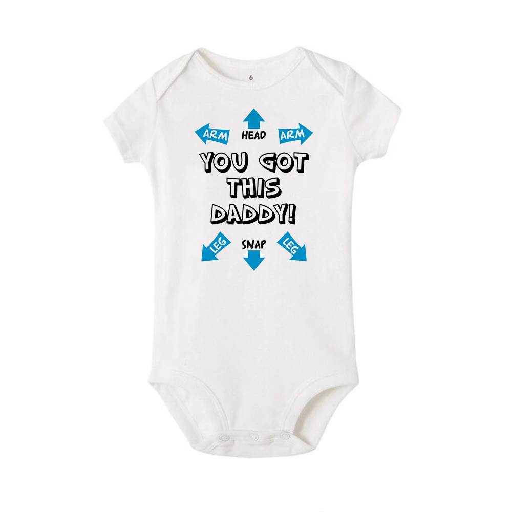 You Got This Daddy Funny Baby Clothes Funny Bodysuits Funny Baby Shirts  Bodysuits For New Dad Baby Gifts - Bodysuits - AliExpress