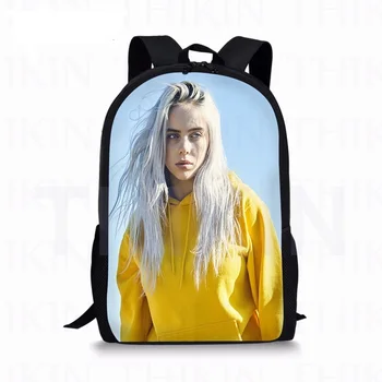 

17 inch Billie Eilish Print Students School Bags Kids Bags Girls Popular Casual Backpack Children Shoulder Satchel Custom