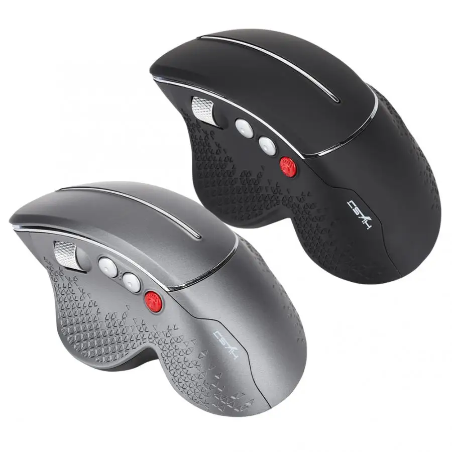 Hxsj 2 4ghz vertical wireless mouse mice for windows 1 5v 5ma 6 keys