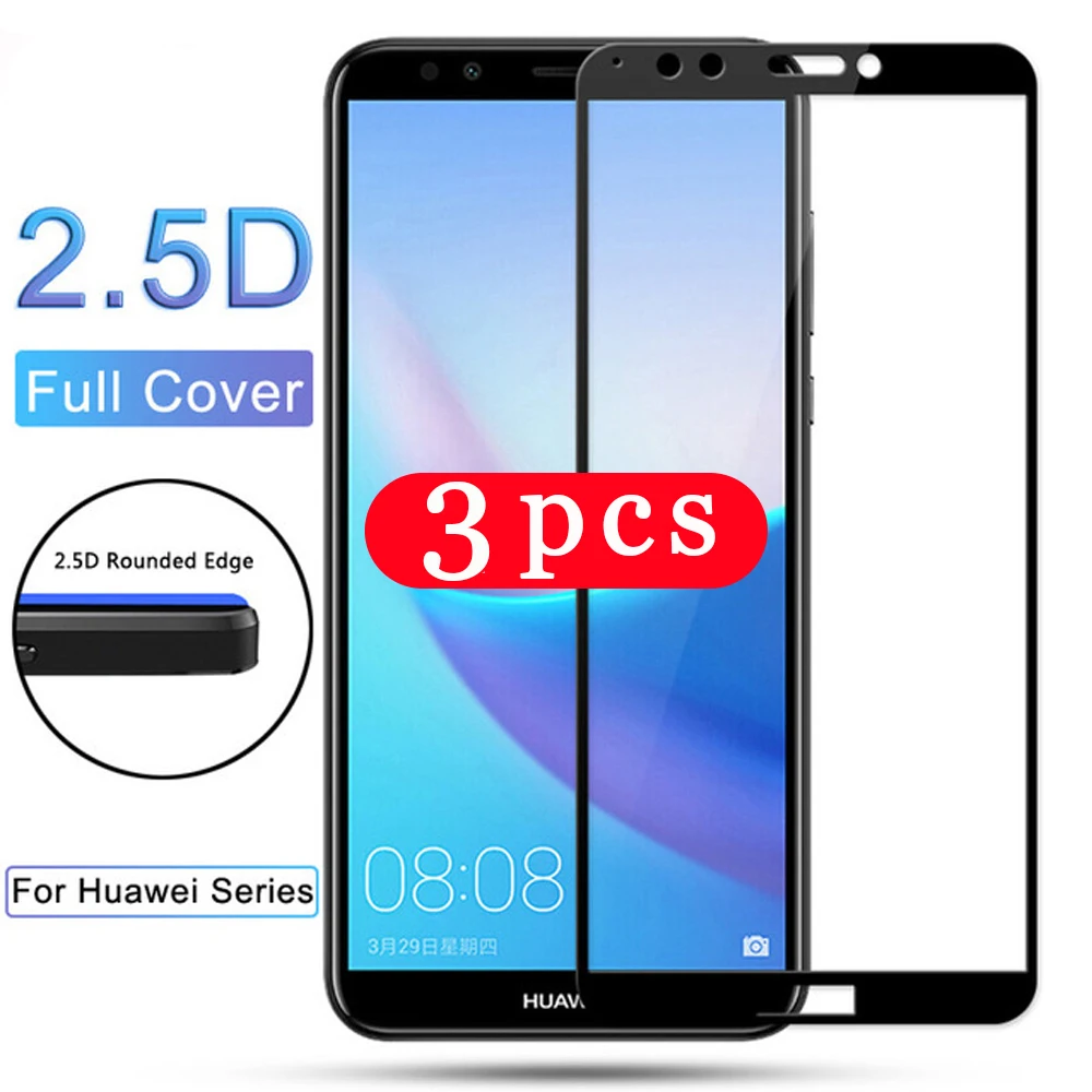 Защитное стекло для huawei y5 lite y6 y7 prime pro 2019 2018 3 шт. | Мобильные телефоны и аксессуары