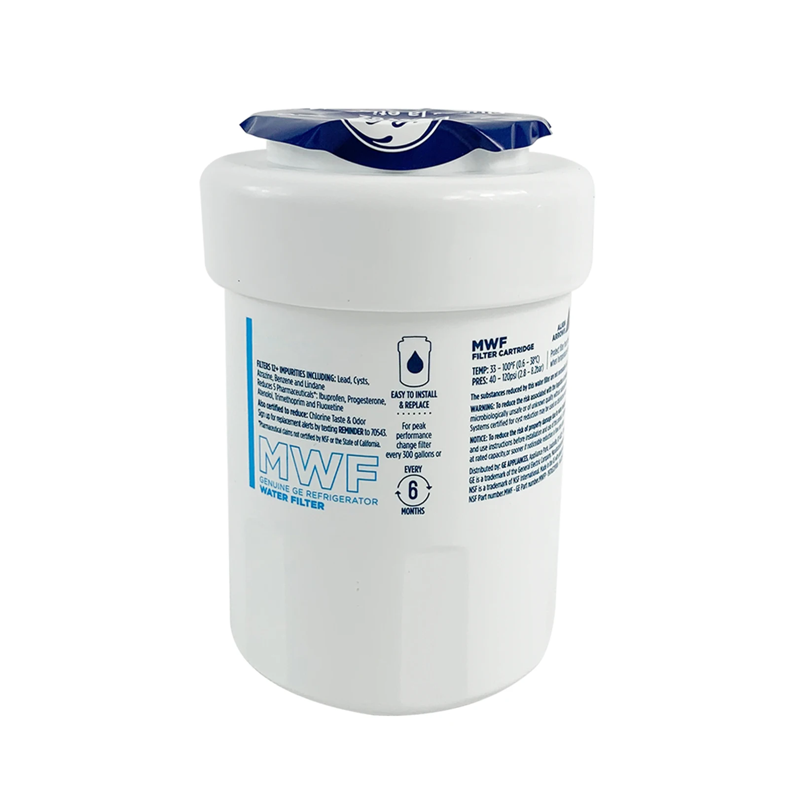 MWF фильтр для воды, картриджи для холодильника GE MWF SmartWater, MWFA, MWFP, GWF, GWFA, Kenmore 9991, 46-9991, HDX FMG-1, WFC1201