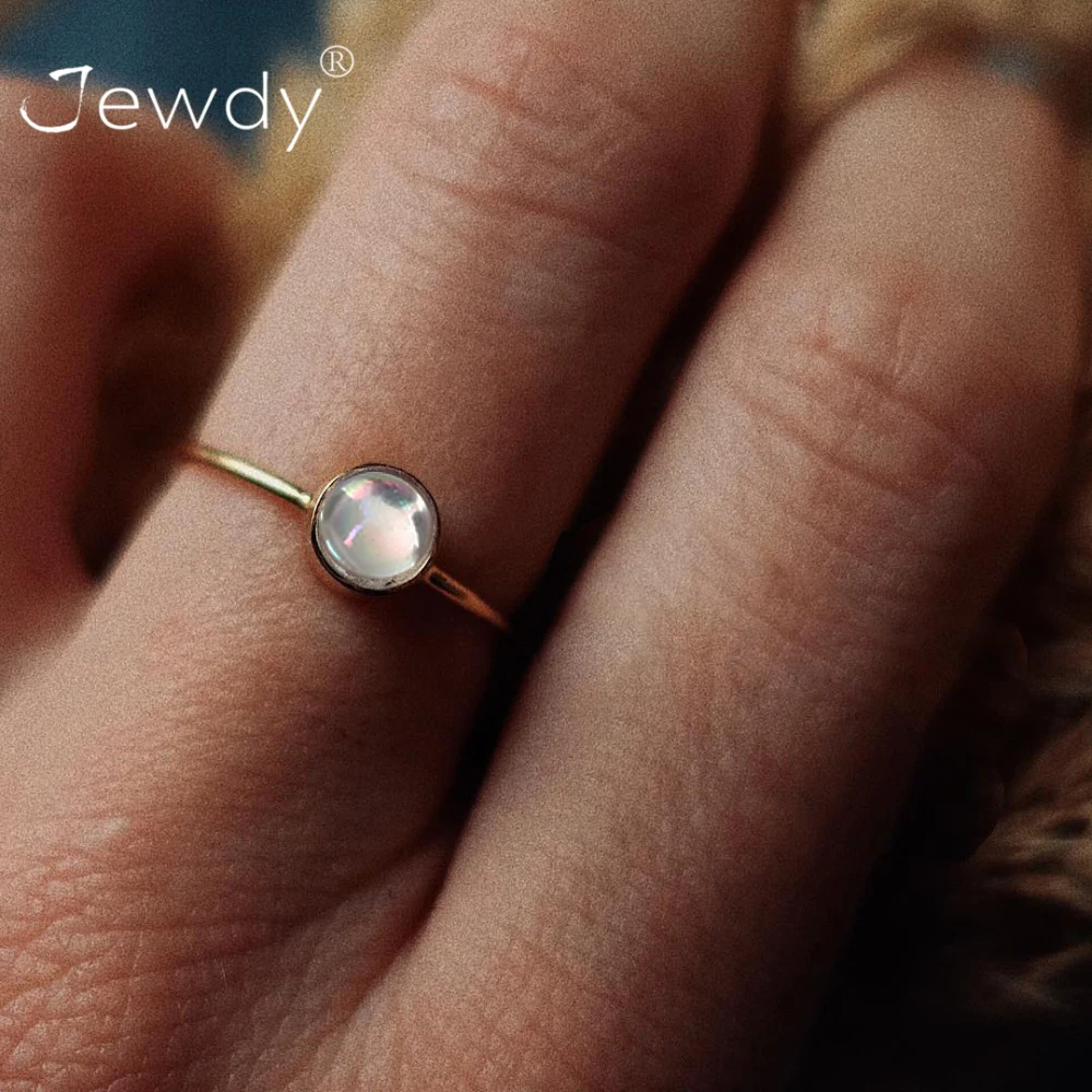 Элегантное кольцо опал для Для женщин модные золотые Цвет свадебные ювелирные кристаллы кольца для помолвки/обязательства anillos мода камень