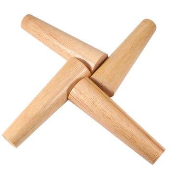

8 Inch / 20cm Wooden Furniture Feet, Pull Blade Set of 4 Solid Wood Tapered M8 Replacement Furniture Feet, Bolts, Fixing Plates