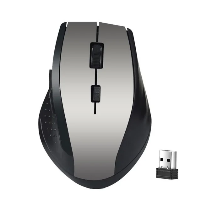 Bezprzewodowa mysz 2.4ghz dla graczy do komputera mysz gamingowa PC z odbiornikiem USB akcesoria do laptopa dla systemu Windows Win 7/2000/XP/Vista 6