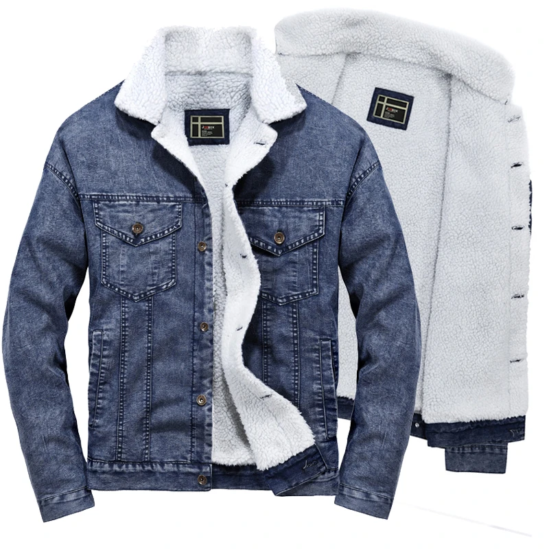 woolen denim jacket