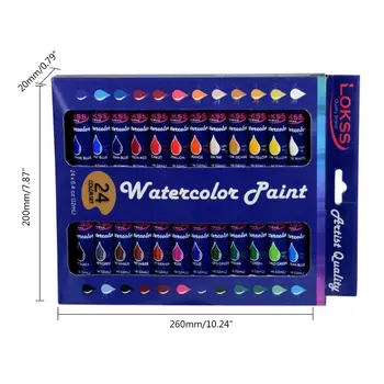 

24 Color Set of Art Oil Paint in Large 12ml Tubes Rich Vivid Colors for Students