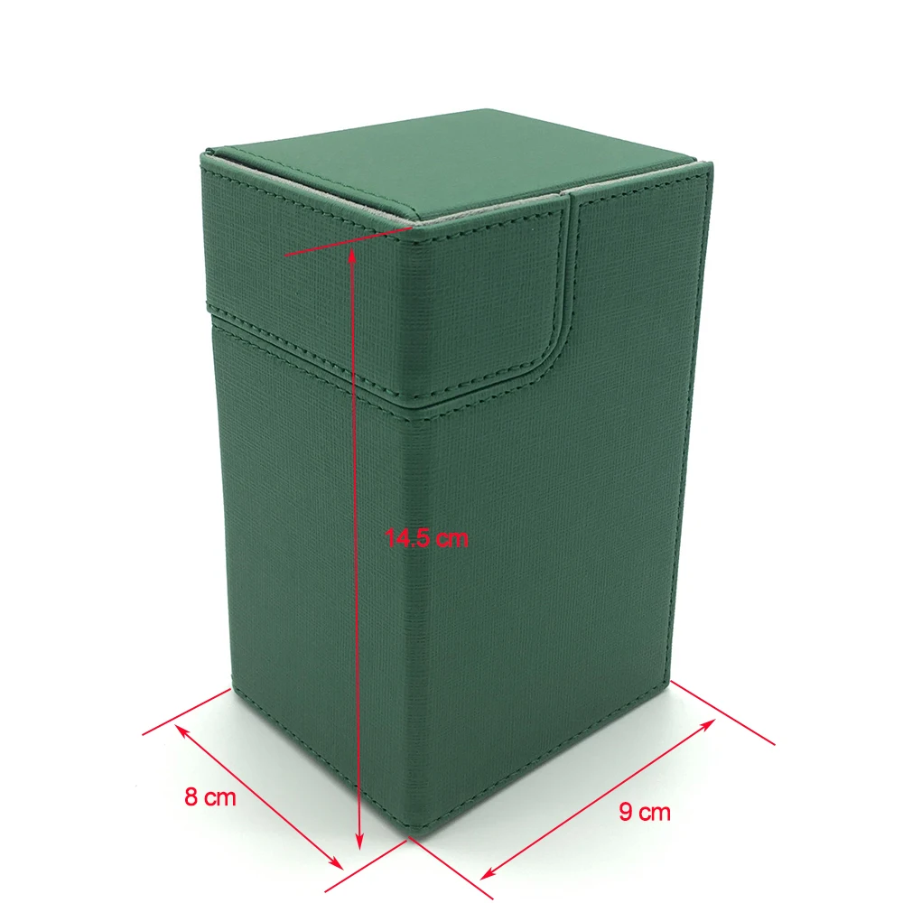 Средний размер Mtg Pokemon Yugioh Deck Box чехол для карт чехол для доски коробка для карточных игр: зеленый цвет