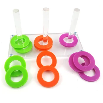 

Solid Color Parrot Toy Color Separation Coin Box Intelligence Training Interactive Playing Toy for Cockatoo Budgie Parakeet