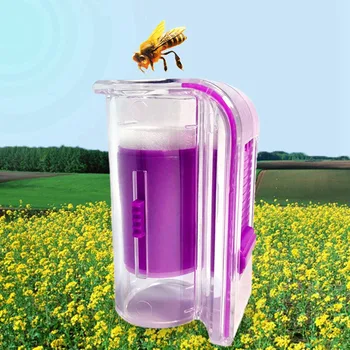 

Garden Beekeeper Queen Bee Catcher Bee Queen Marking Catcher Plastic One Handed Marker Bottle Plunger Plush Beekeeper Tool New