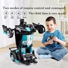 2IN1 Electric RC Car Transformation Robots One-key Deformation Car Outdoor Remote Control Sports Car Model  Children Boys Toys 1