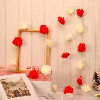 

LED rose light string USB ins girl bedroom fresh decoration advertising light string wholesale purchasing #4JY25