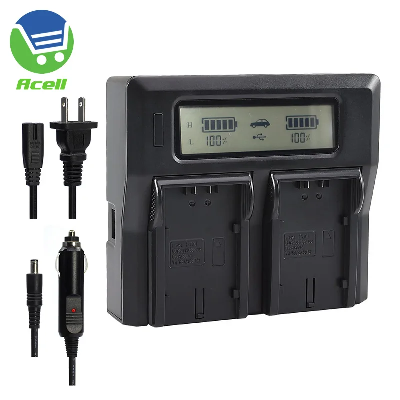 ЖК двойная батарея быстрое зарядное устройство для Panasonic AG VBR59 VBR89 VBR118 VW VBD29 VBD58 VBD78