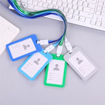 

Card Holder ID Name Work Card Holder For Student Card Cover Business Card Case Bag Men Women Bank Credit Card Holder Wallet