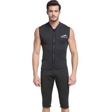 SBART 5 мм неопрен гидрокостюм жилет куртка без рукавов на молнии солнцезащитный крем теплые Гидрокостюмы Топ мужские для холодной воды Дайвинг Серфинг L