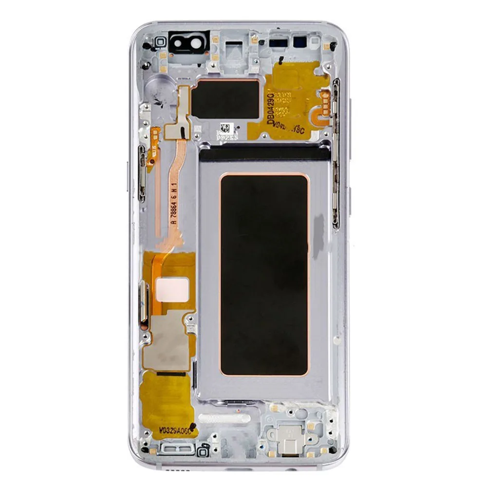 Активно-матричные осид, для SAMSUNG Galaxy S8 G950 G950F Дисплей S8 плюс S8Plus G955 G955F ЖК-дисплей Замена Сенсорный экран планшета в сборе с рамкой