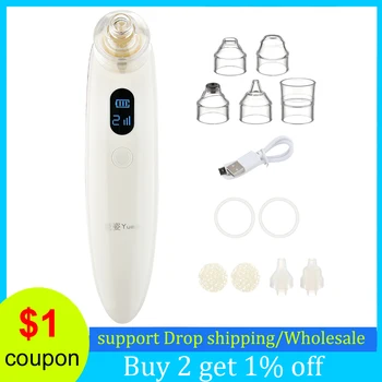 

Blackhead Remover Face Deep Nose Cleaner Vacuum Kid Baby Nasal Aspirator Electric Cleansing Skin Care Machine Beauty Tool 2 in 1