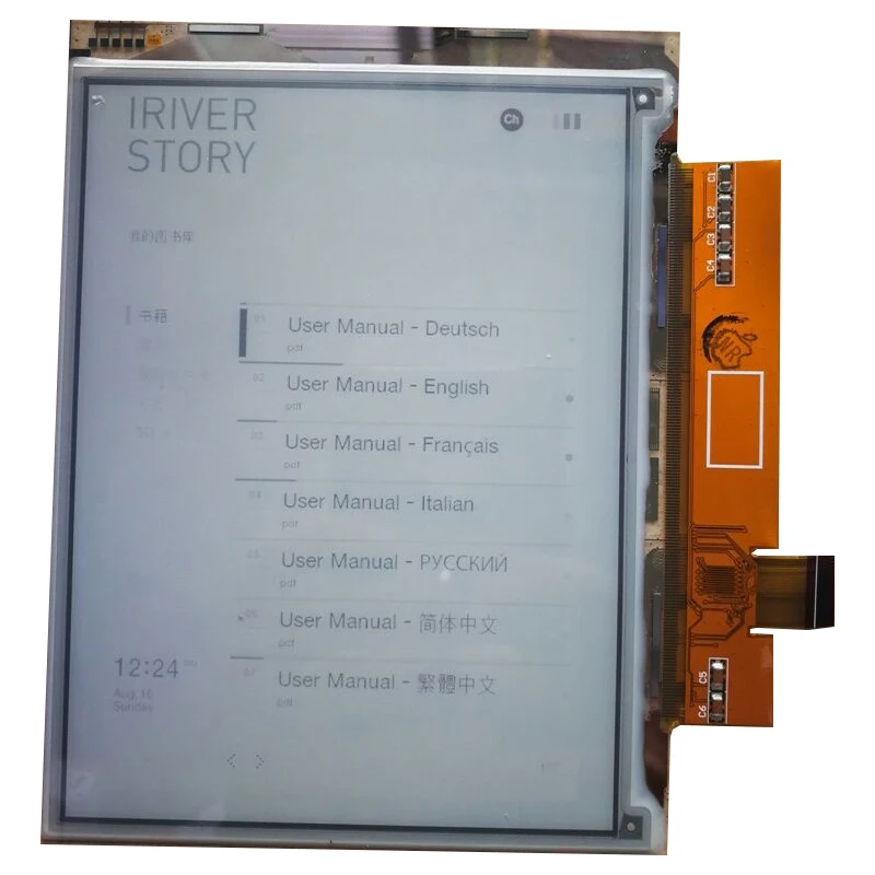Tela de Exibição Matriz Lcd 6.0 Opm060a1 Opm060a2 Texet Tb406 Leitor de Livros Digitais Display Lcd para Texet Tb-416