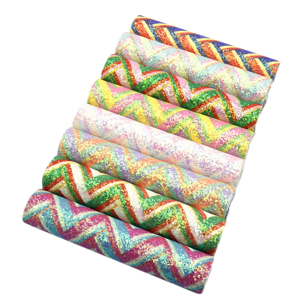David accessories 20*34 см Радуга Лоскутная блестящая искусственная кожа Сделай Сам DIY бигуди для волос с бантом Сумка Материал, украшение дома, 1Yc7950