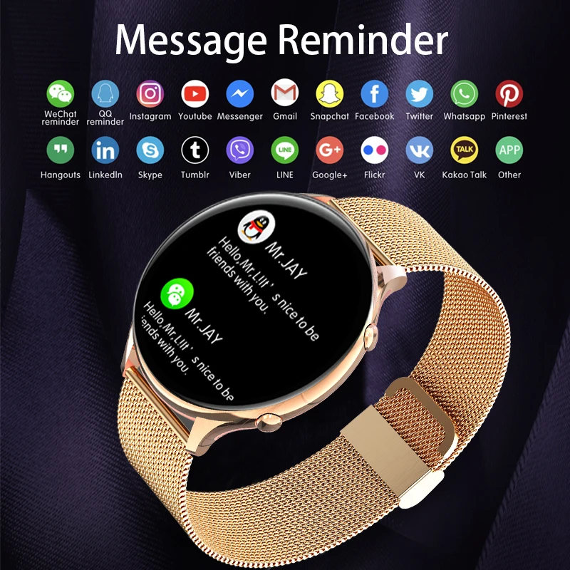 LIGE-reloj inteligente para mujer, nuevo accesorio de pulsera resistente al  agua con pantalla táctil, control del ritmo cardíaco, compatible con  Android e IOS, 2022 - ESPACIO DIGITAL