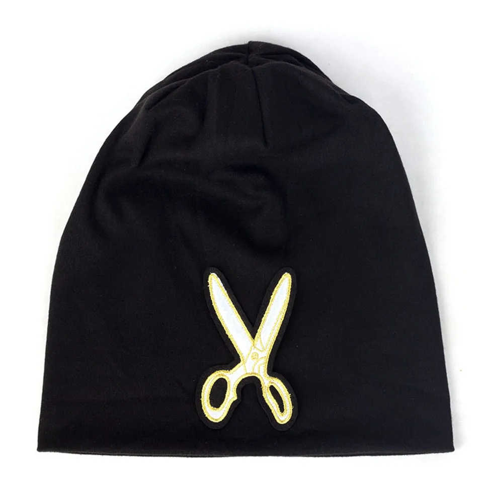 Ножницы шитье M achine аппликация Skullies Beanies Женские Мешковатые хлопковые зимние головные уборы женские одноцветные береты-кепки повседневные