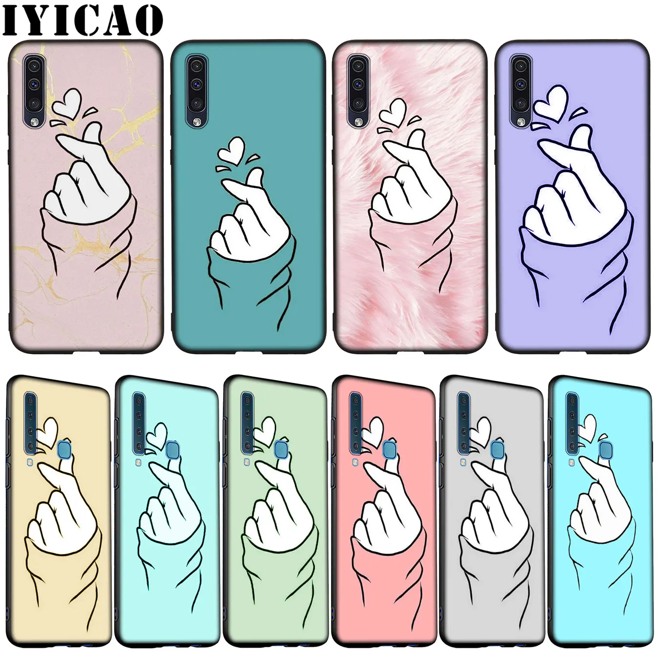 

IYICAO black letter and number Soft Silicone Case for Samsung Galaxy A70 A60 A50 A40 A30 A20 A10 M10 M20 M30 M40 Cover